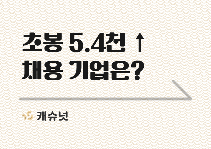 신입 초봉 5.4천 지금 채용 중인 ㅎㄷㅋㅍㄹㅇㅅ | 취준생 뉴스레터 캐슈넛 